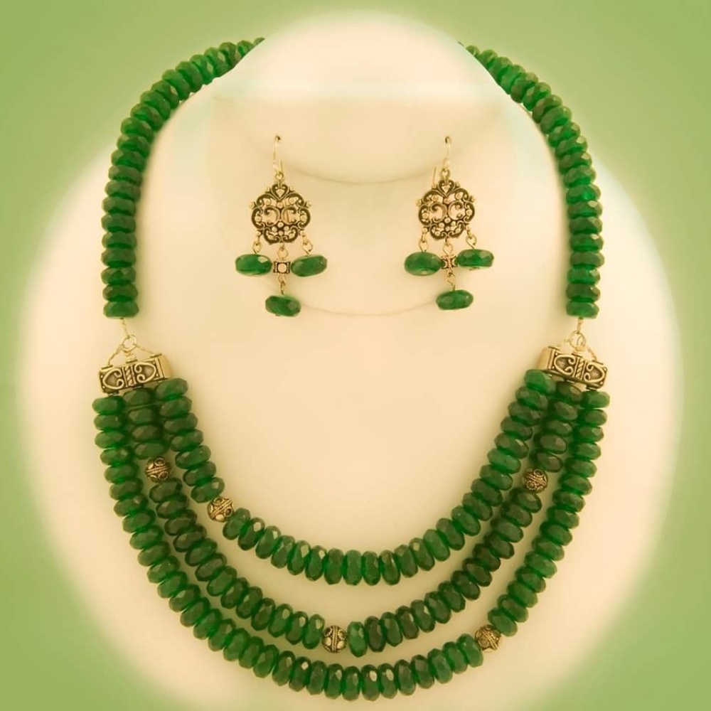 The Emerald City (Necklace) - Green Jade